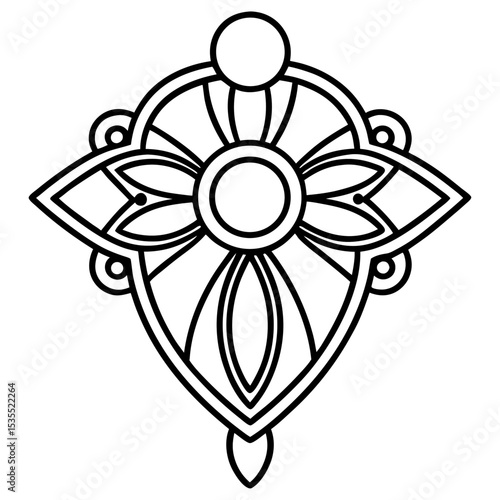 Brooch jeweler vector