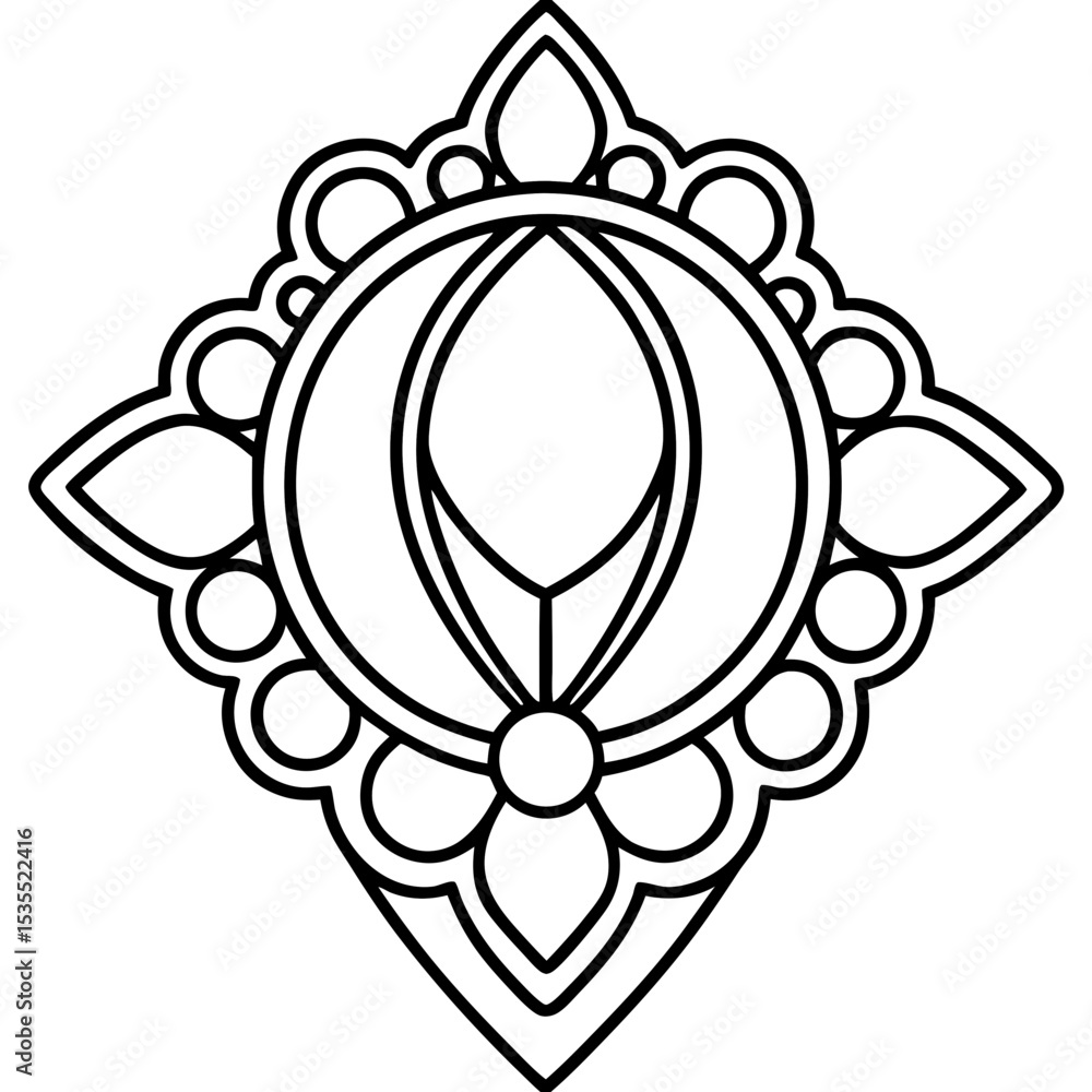 Naklejka premium Brooch jeweler vector