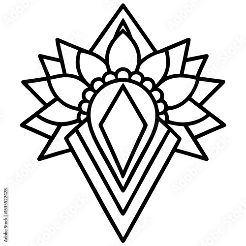 Brooch jeweler vector