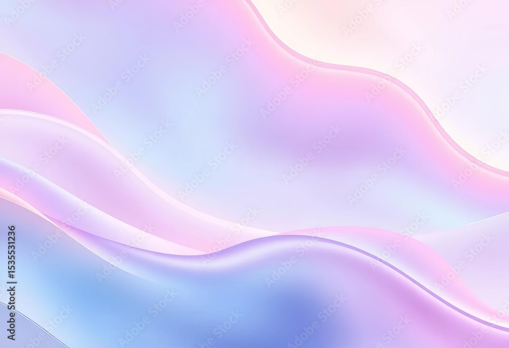 Fototapeta premium Pastel wave abstract background, seamless blend, soothing, modern design , motion, serene