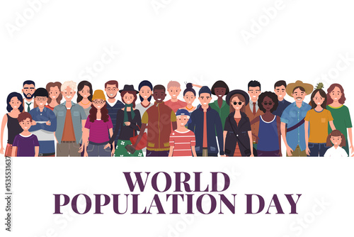 Group of People for World Population Day