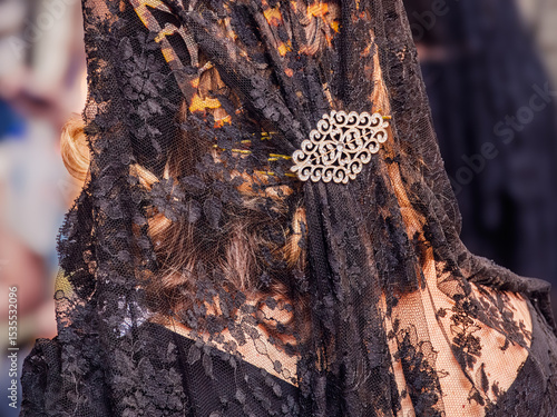 Intricate Details: Traditional Dress in Toledo's Corpus Christi Procession