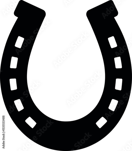 horse shoe logo silhouette