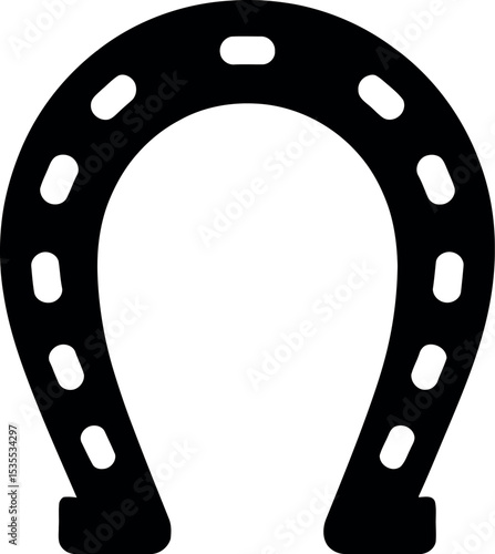 horse shoe logo silhouette