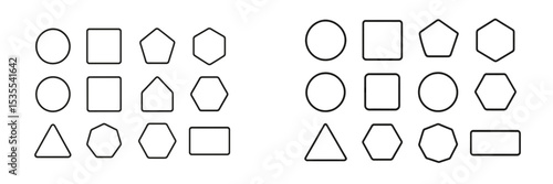 Geometry shape sorting activity for preschool learners focusing on different shapes and learning concepts