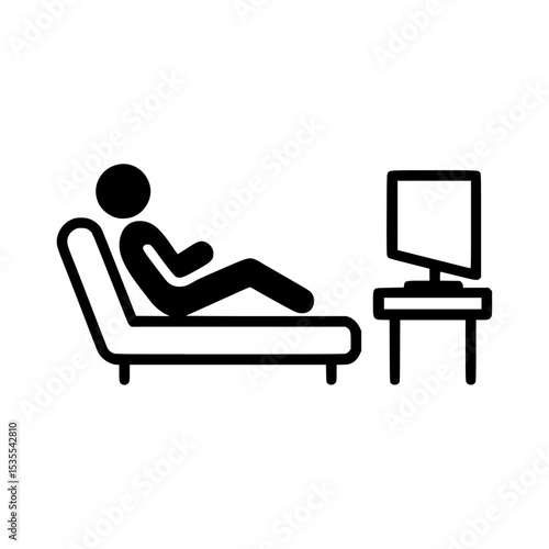 Minimalist relaxation icon