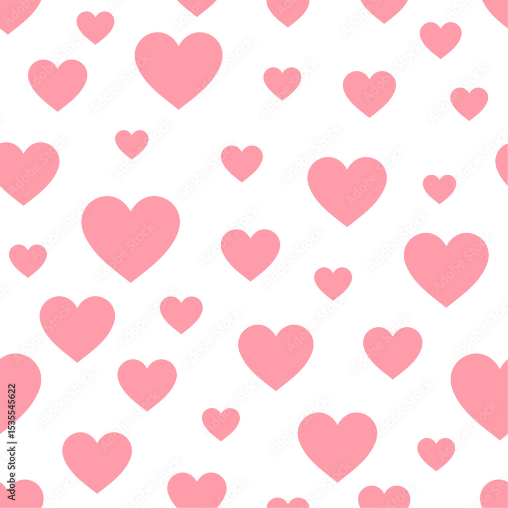 Hearts seamless pattern. Repeating love background. Repeated scattered hearts for design prints. I love you symbol. Happy Valentine's Day. Hearts seamless pattern. Repeating love background. Repeated scattered hearts for design prints. I love you symbol. Happy Valentine's Day.
