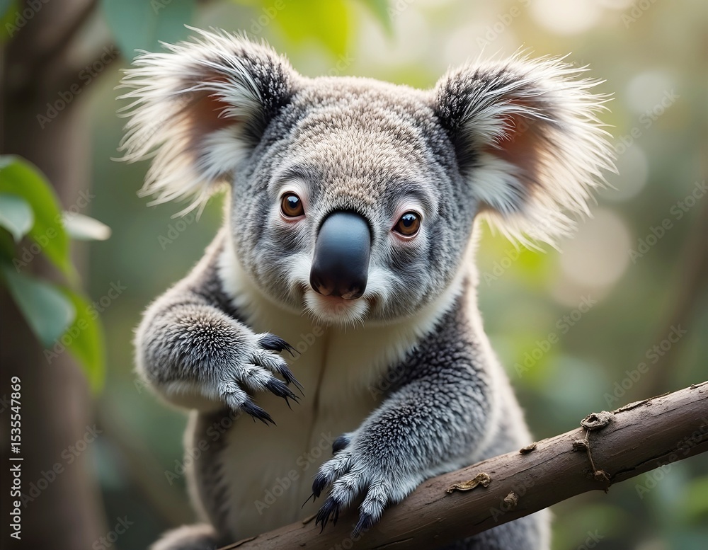 Obraz premium Portrait of a cute koala.