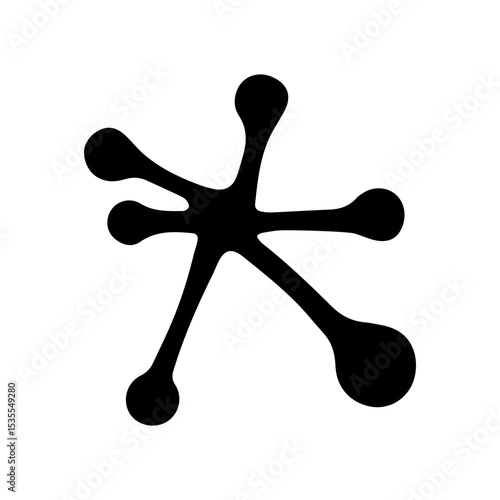 Brain cell nerve glyph icon