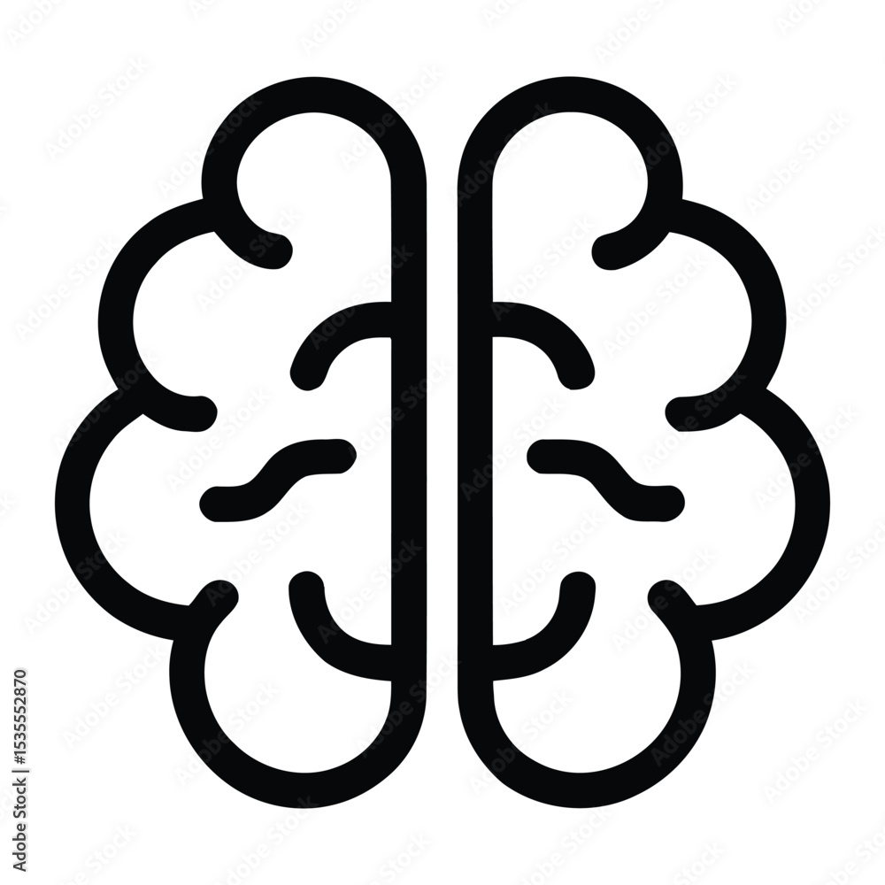 Bipolar Symbol Icon, Vector, Illustration, Icon, Outline, Line Art, Silhouette, Logo, White Background. Bipolar Symbol Icon, Vector, Illustration, Icon, Outline, Line Art, Silhouette, Logo, White Background.