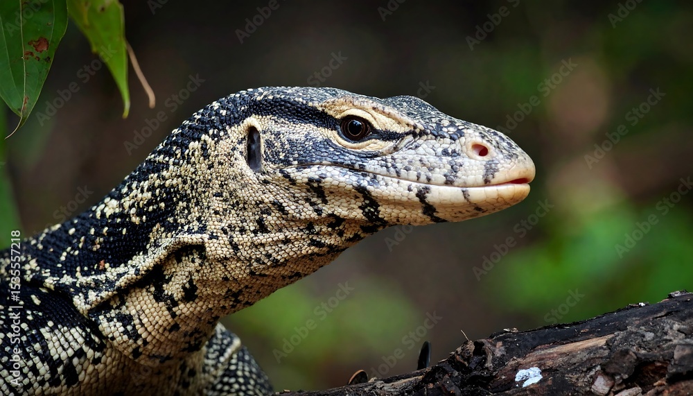 Obraz premium Close-up of a monitor lizard