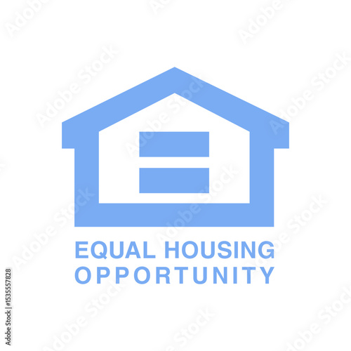 Equal Housing Opportunity Icon Blue