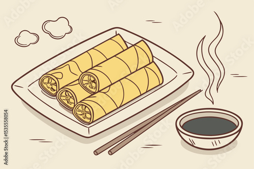 A delightful illustration set featuring coffee, cake, and other sweet breakfast pastry icons
