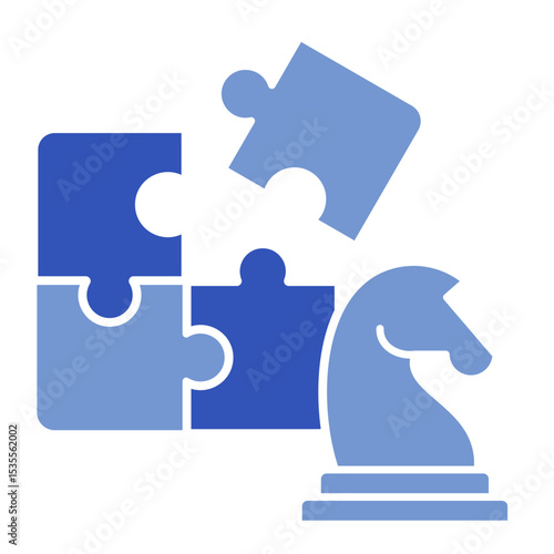 Puzzle Pieces  Icon Element For Design	