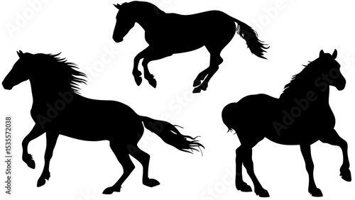Natural Movement Captured – Each posture authentically represents real horse motion, adding life and realism to your designs.