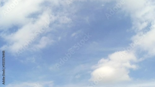 animated video of moving white clouds