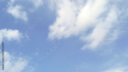 animated video of moving white clouds