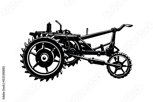 Wallpaper Mural Agricultural Machinery Silhouette Clipart Farming Equipment and Tractor Vector Design Torontodigital.ca