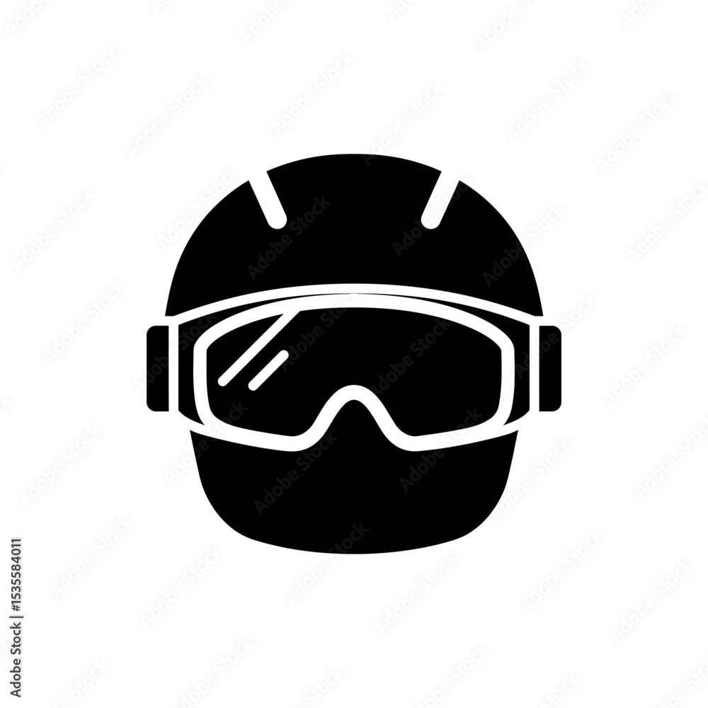 Fototapeta premium Ski Mask with Visor for Winter Sports Protection and Comfort