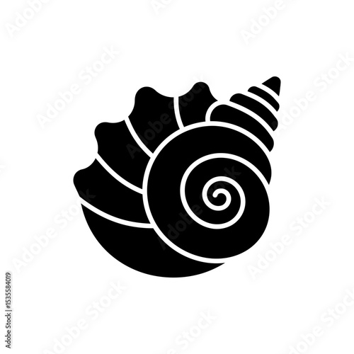 Seashell with Spiral Pattern for Beach and Coastal Beauty