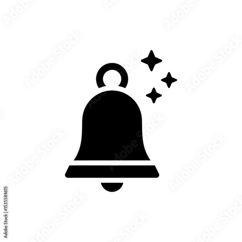 Bell Ring with Snow Star for Christmas and Festivity