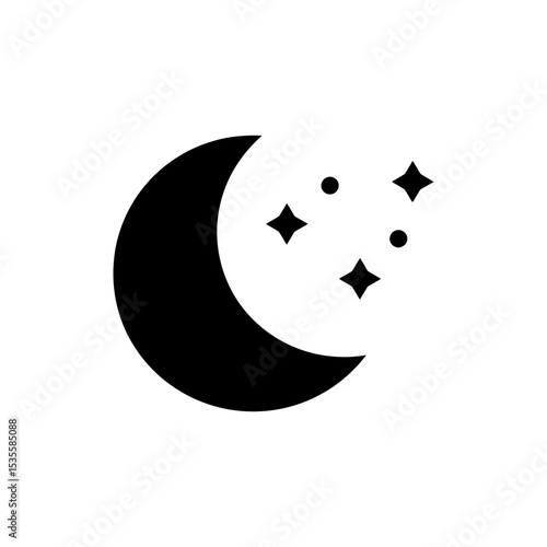 Moon with Stars for Sleep Hygiene and Peaceful Bedtime Routine