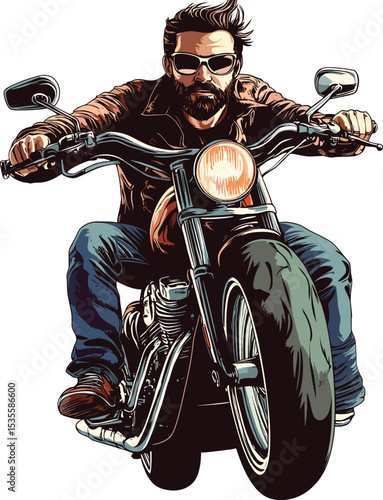 man on motorcycle