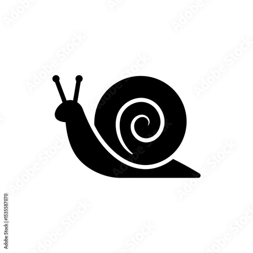 Snail with Spiral Shell in Natural Outdoor Environment