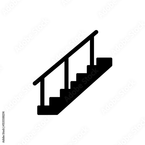 Staircase entry with side guards and modern architectural safety rails