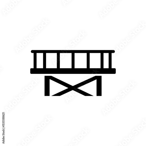 Wooden lookout deck with safety railing overlooking scenic nature views