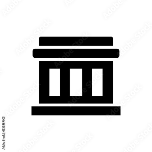 Modern circular building featuring flat roof and outer defensive wall