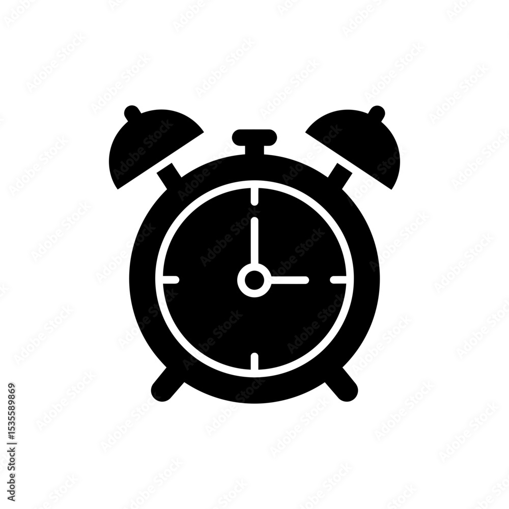Budget Alarm Clock Financial Reminder and Planning Icon Budget Alarm Clock Financial Reminder and Planning Icon