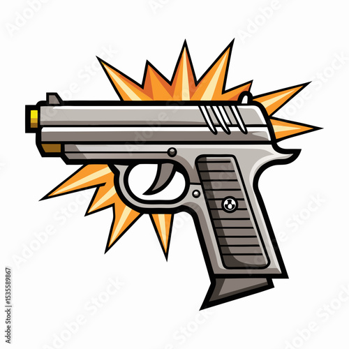 assault rifle vector illustration