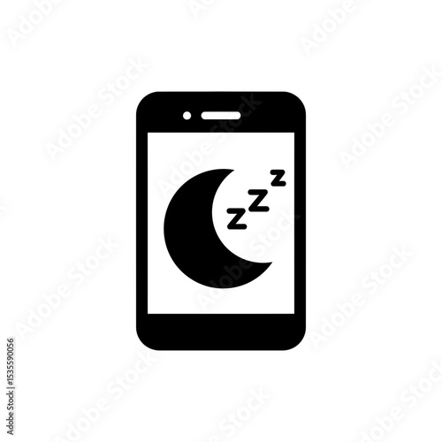 Sleep App and Moon Icon for Tracking Rest