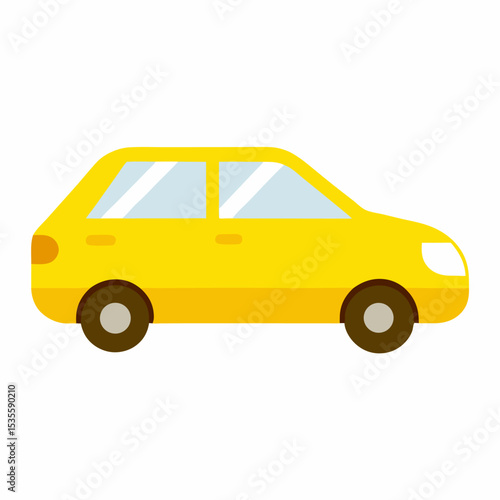 new style taxi private car vector icon on white background
