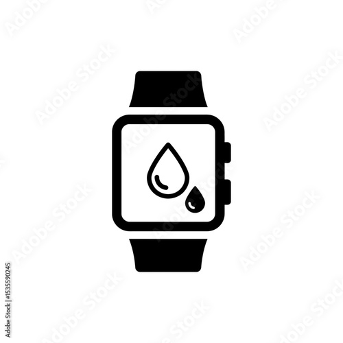 Hydration alert notification on smartwatch for water intake reminder
