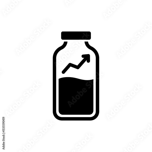 Water bottle habit tracker showing daily hydration goal achieved