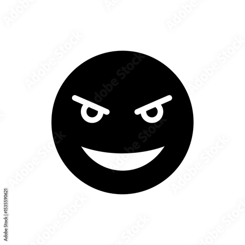 Person showing sly smile with narrowed eyes expression