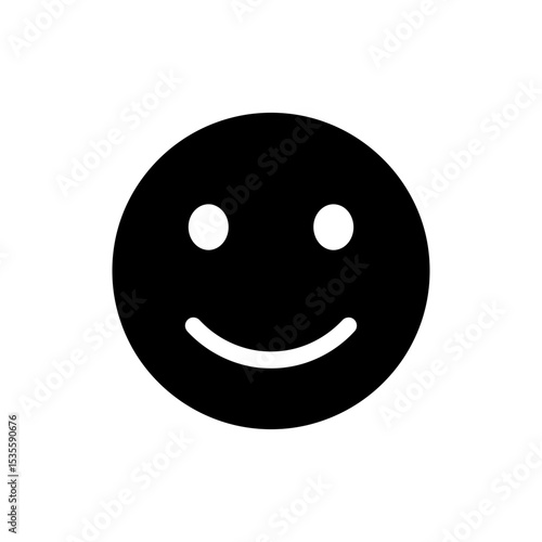 Satisfied face with half smile expressing contentment and calm