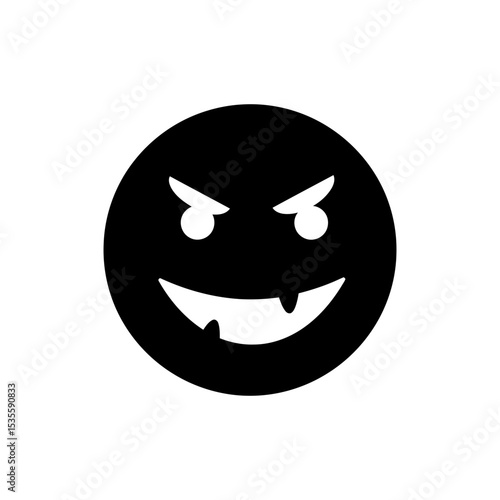 Mischievous face with crooked grin showing playfulness and trickery