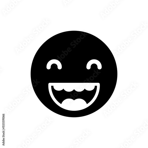 Excited person with teeth showing expressing happiness and eagerness