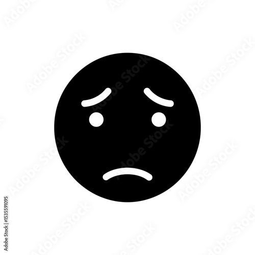 Person with distressed face showing twitching mouth expression