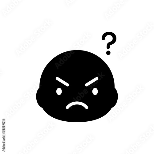 Character Blinking With Questioning Look Confused Expression