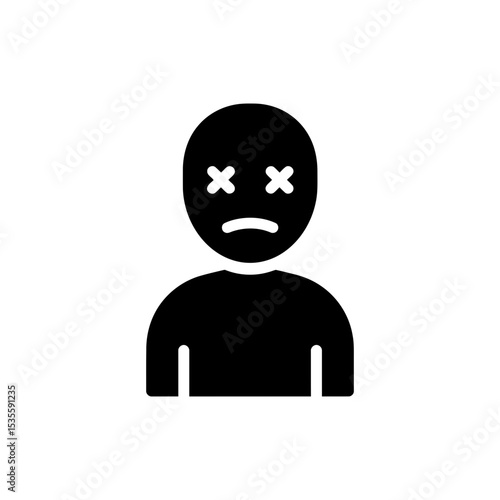 Character With Blank Face Lifeless Eyes Expression