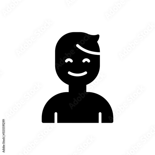 Amused grin with side glance showing playfulness and cheerful emotion