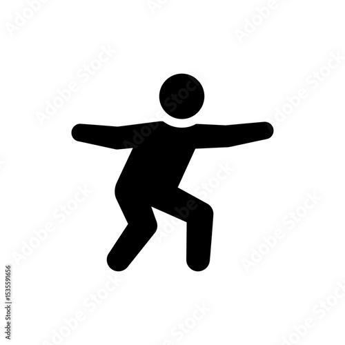 Arms Extended Forward in Squat Exercise Demonstrating Lower Body Strength