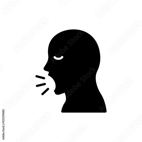 Character Yawning Big Sleepy Tired Expression