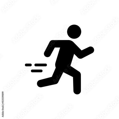 Marathon runner competing in a long distance race for fitness