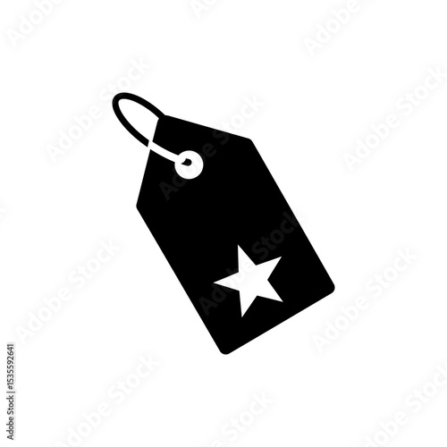 Eco label tag featuring energy star symbol certification