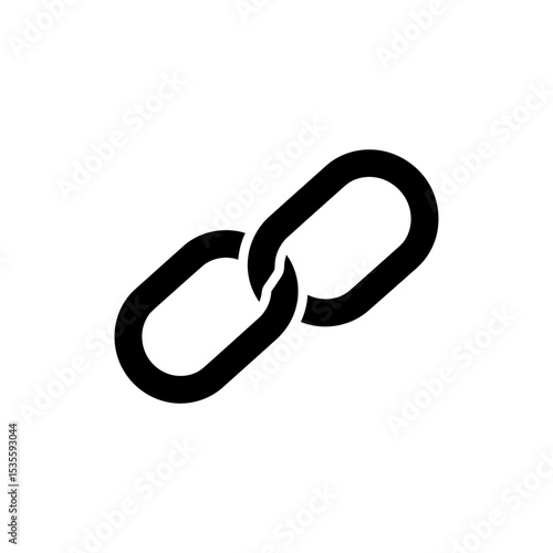Link chain icon with connected loops representing connection